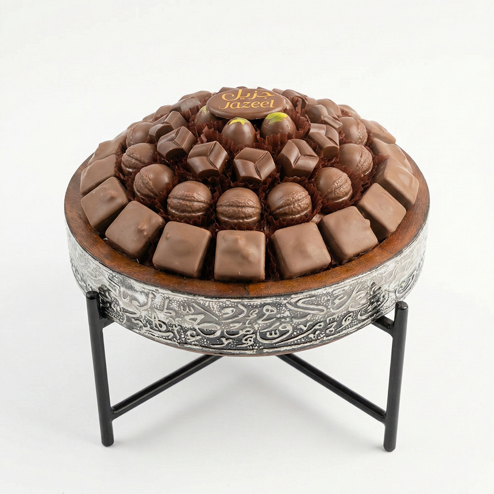 U31  صينية  ستاند بقاعدة حديد رباعيه 600 جم