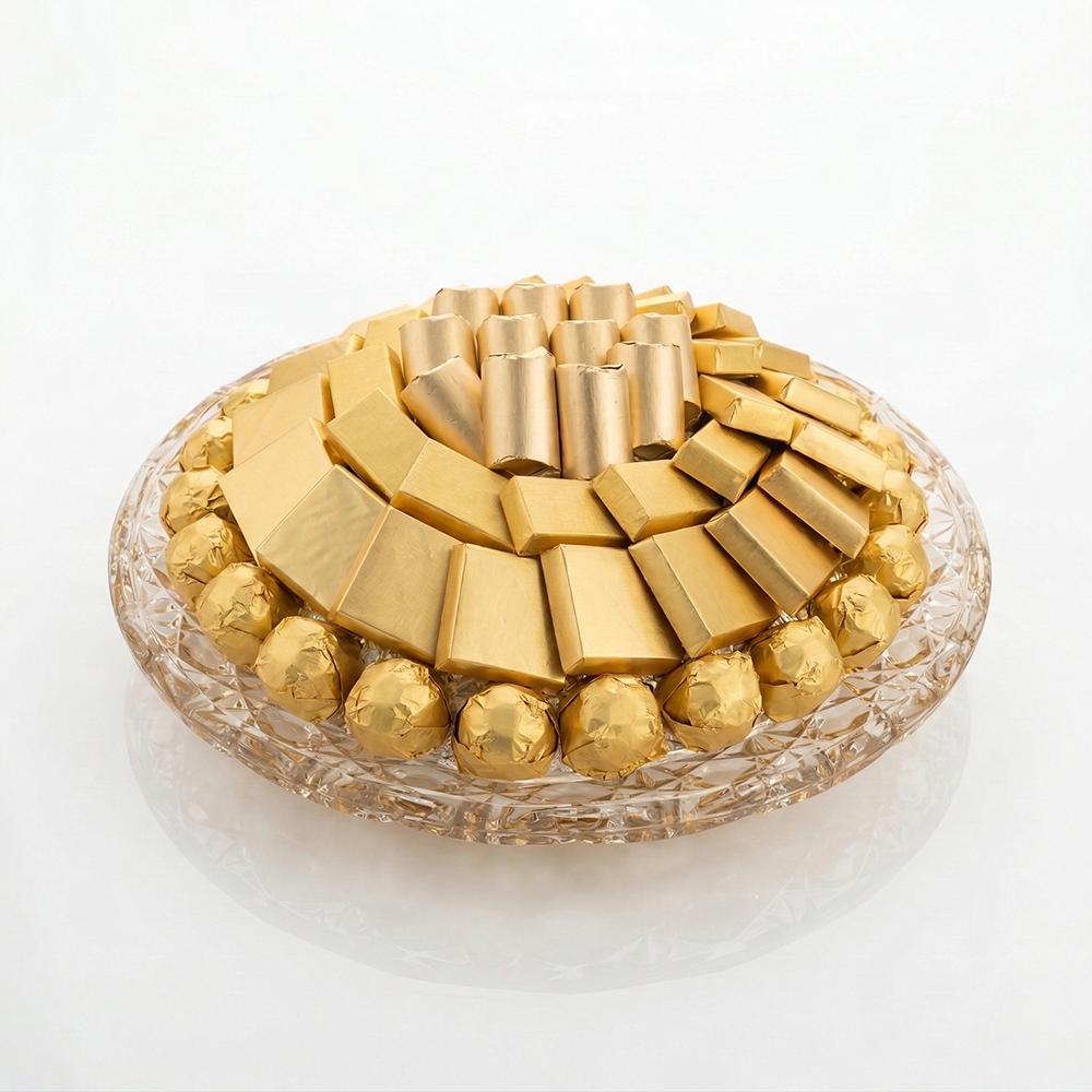 W18 صينية قزاز دائرى شفاف 1000 جم